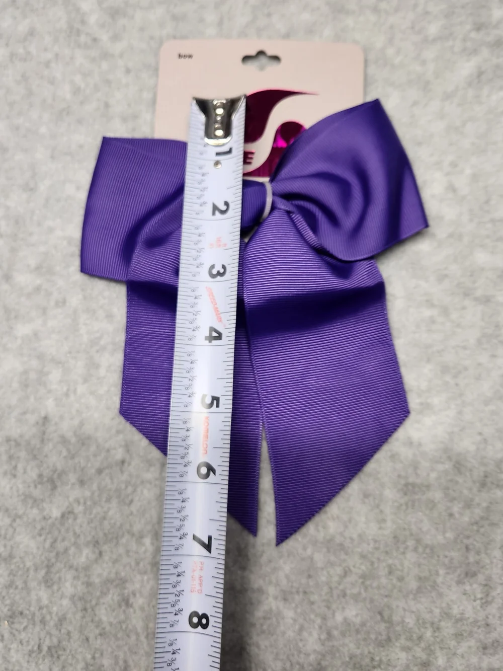 3 Pack-Soffe Purple Grosgrain Bow Hair Clip